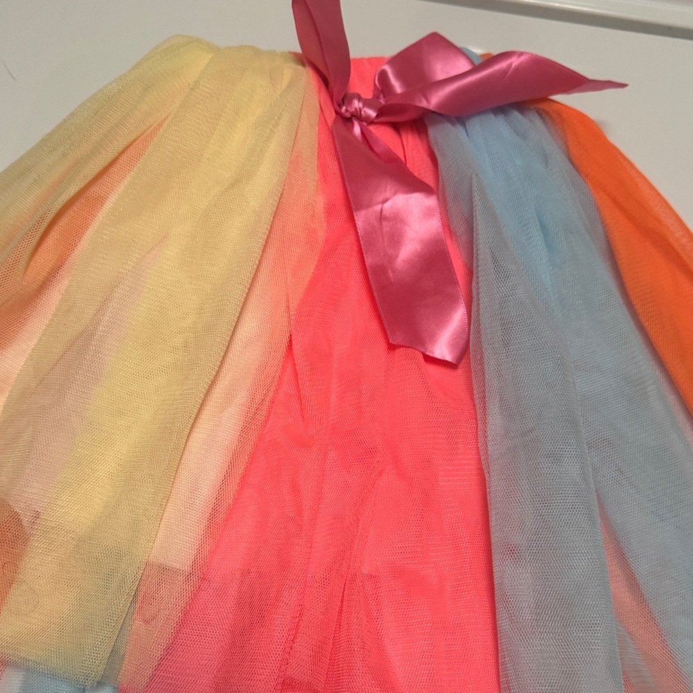 Pink and Orange Tulle Skirt